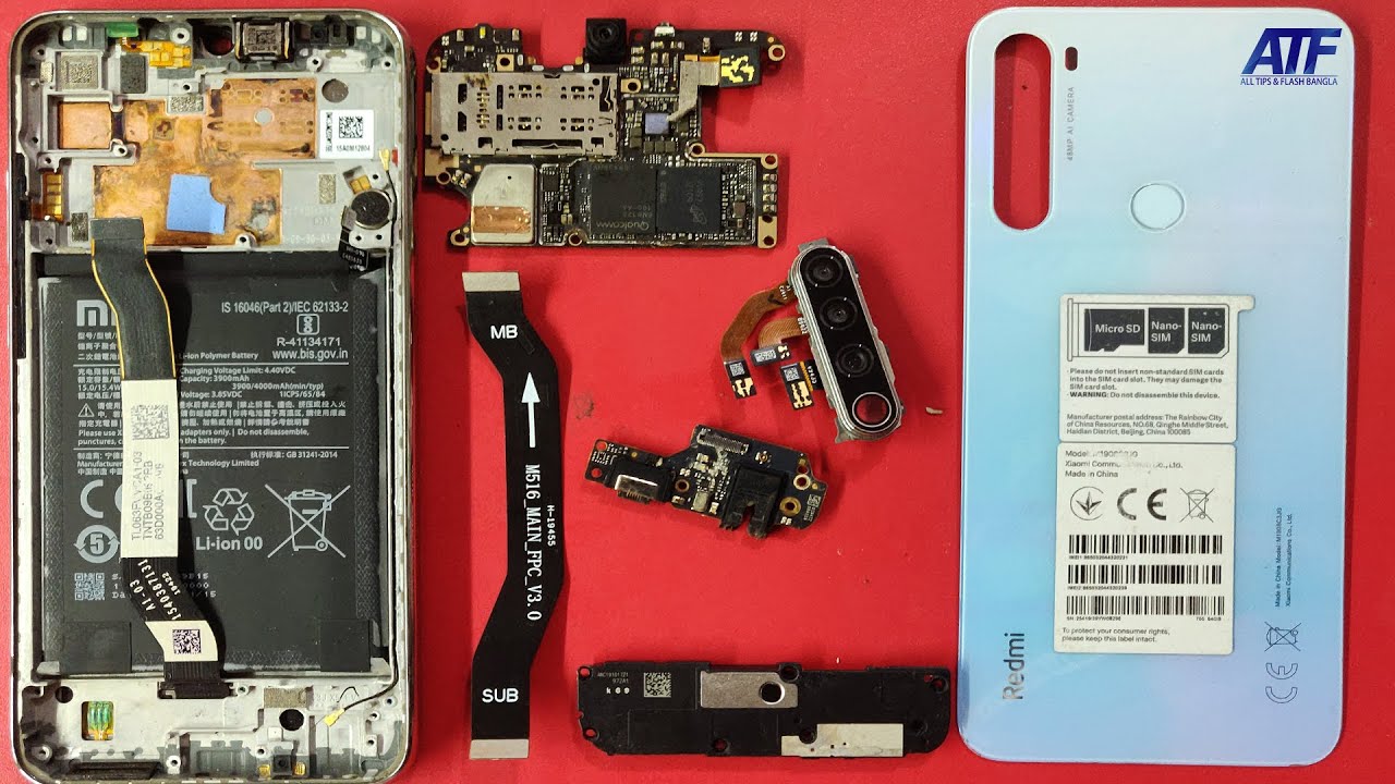 XIAOMI REDMI NOTE 8 TEARDOWN DISASSEMBLY YouTube
