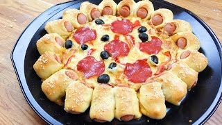 Sosisli Pizza Tarifi - Hot Dog Pizzasi Nasıl Yapılır