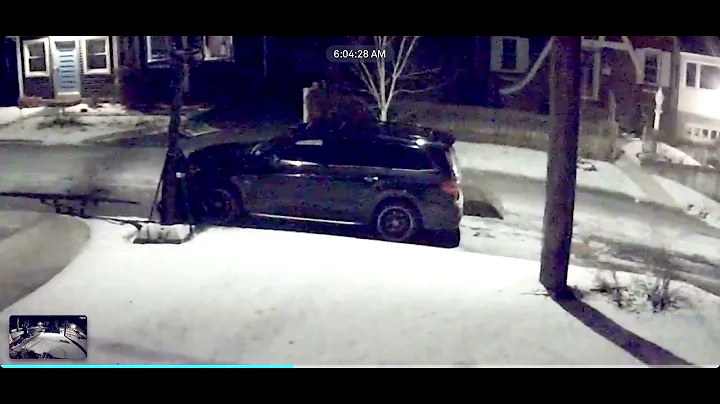 Garbage hitting car