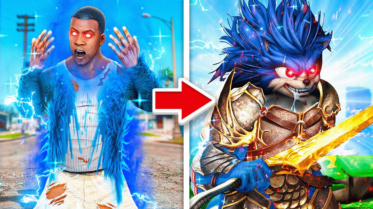 Upgrading Human To GOD SONIC In GTA 5 RP!