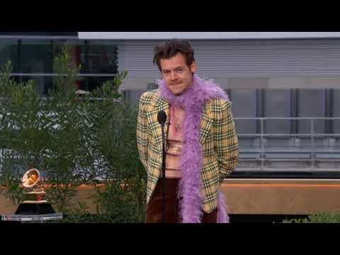 Harry Styles Wins Best Pop Solo Performance | 2021 GRAMMY Awards Show Acceptance Speech