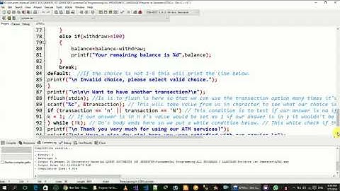 Simple ATM Mini Project in C Programming