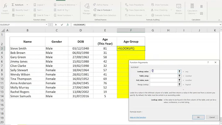 Calculating Age Groups