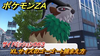 ポケモンＺＡ　XLサイズのゴーゴート捕まえ方　サイドミッション０６３　＃２０２　【Pokémon LEGENDS Z-A】