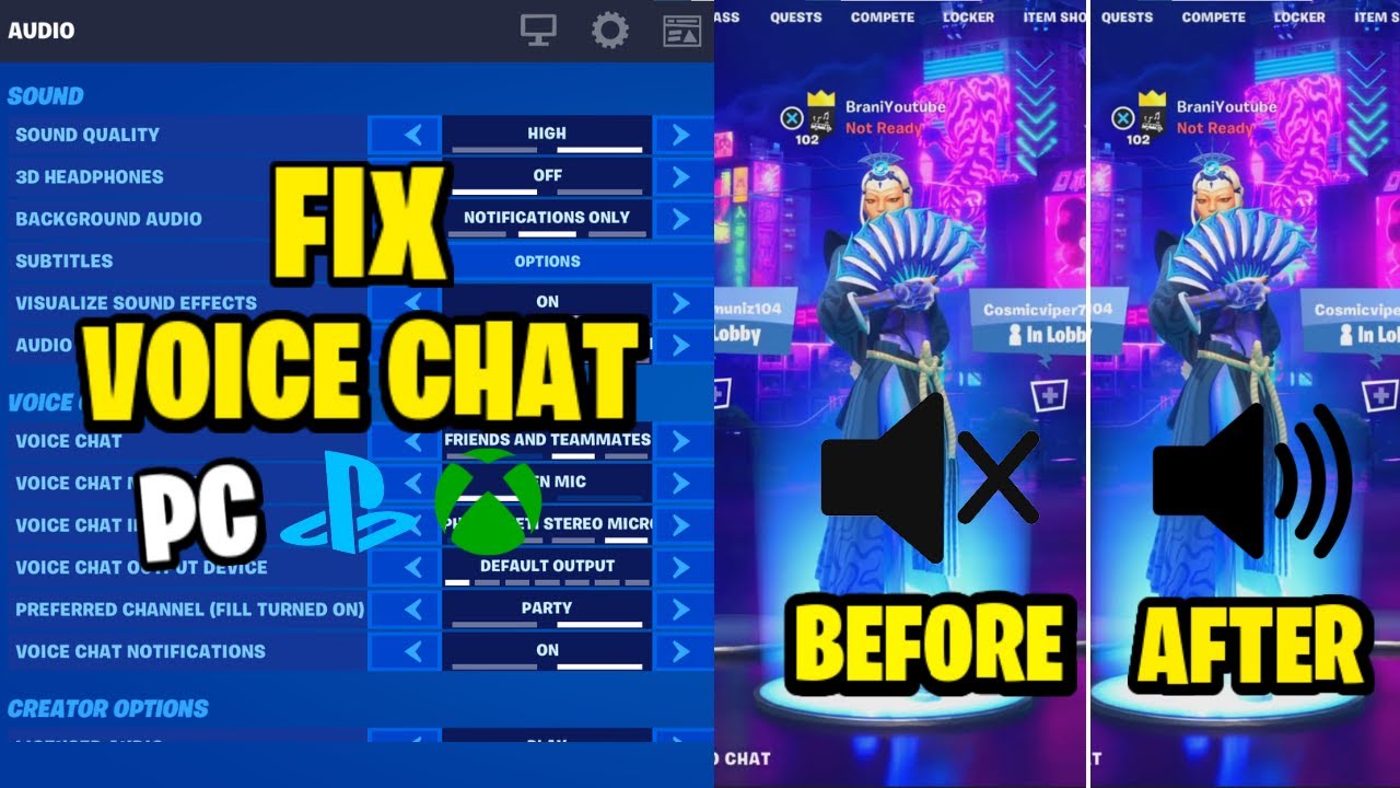 HOW TO FIX GAME CHAT AUDIO IN FORTNITE SEASON 2! (Voice Chat Not Working) 