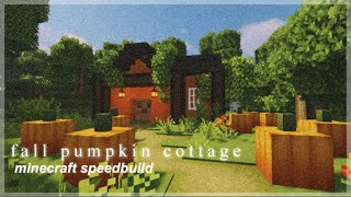 [minecraft] fall pumpkin spice cottage // speedbuild