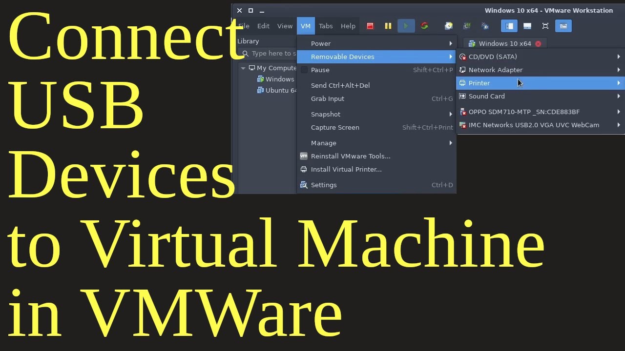 New Update Problem connecting USB device to Guest OS - VMware | Using USB Devices in a Virtual Machine - VMware