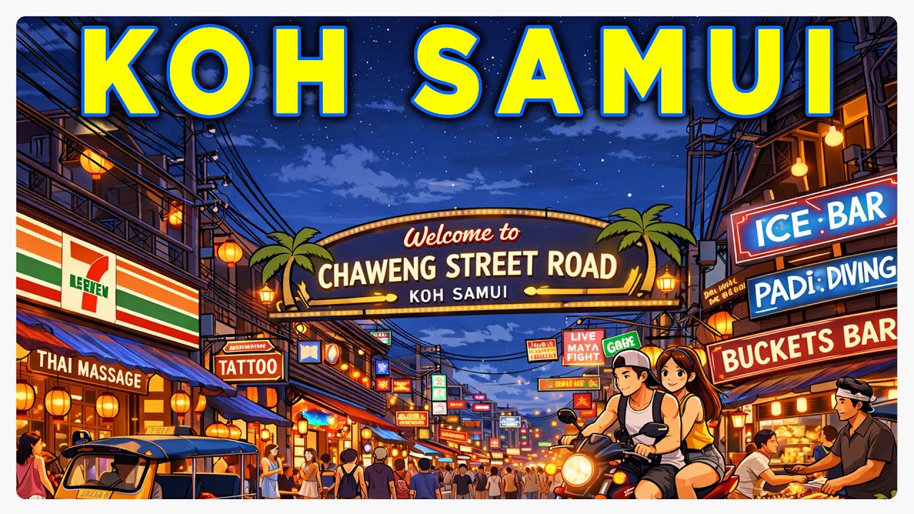 Koh Samui Chaweng Street December 2025