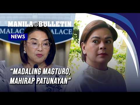 Palace challenges VP Sara to prove 2027 budget weaponization claims