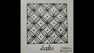 Bales ✨ An easy to follow zentangle pattern