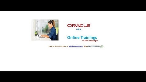 ORACLE DBA-Ctl File DB online training by RVH Technologies
