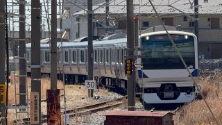 2026/4/8 水戸線E531系K553編成が小山駅に入線