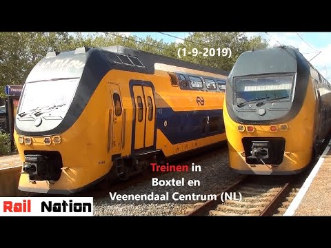 Treinen in Boxtel en Veenendaal Centrum (NL) (1-9-2019)