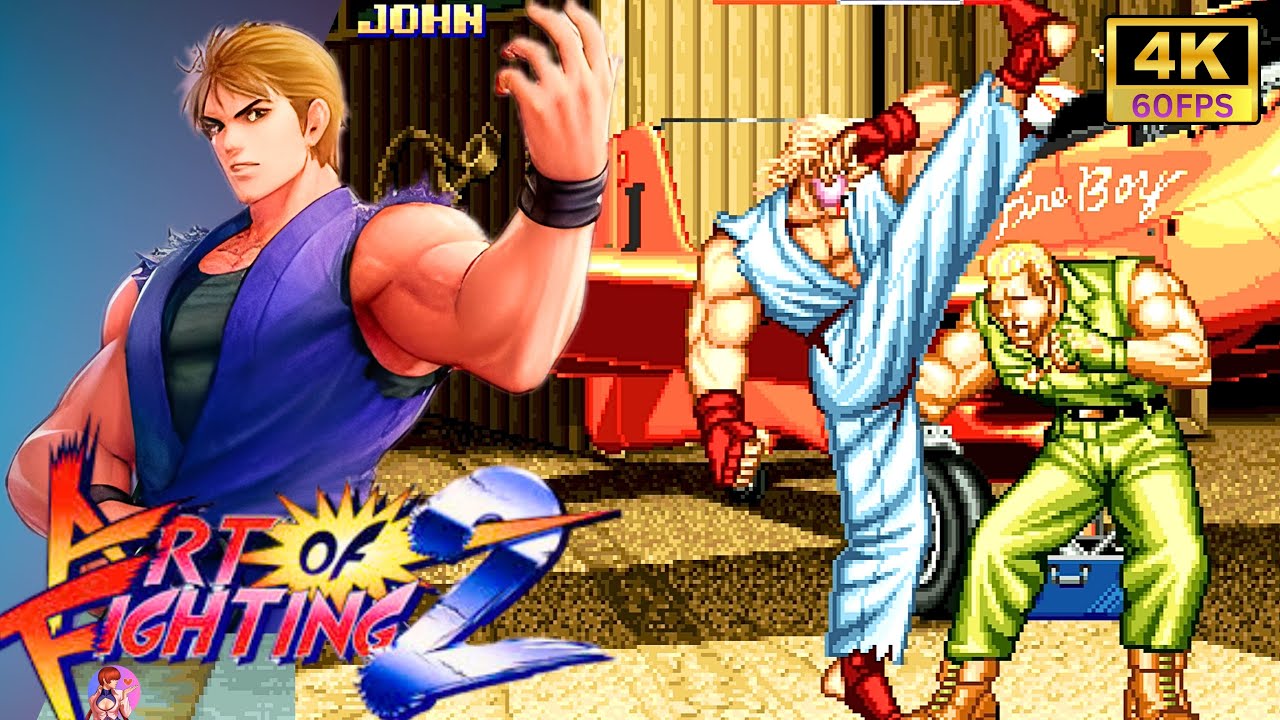 Eiji, John vs Ryo 💥 Art of Fighting 2 (Intense Fights) ▰ 4K 60FPS