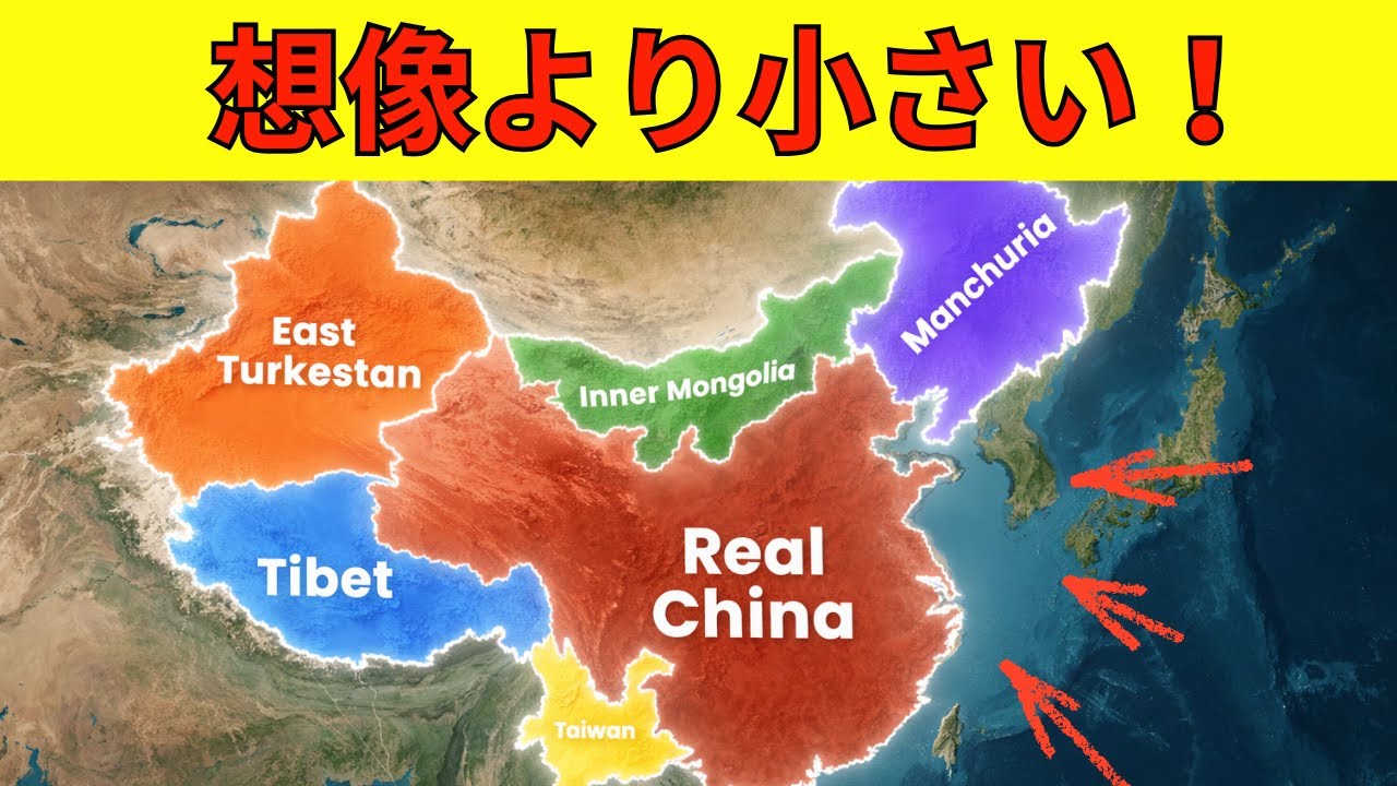 なぜ「本当の中国地図」は、あなたが思っているより小さいのか？