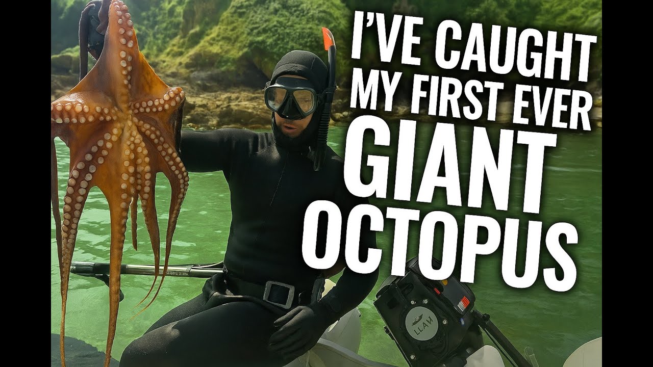 "I Caught a GIANT Octopus While Spearfishing in Devon 🐙 (First Ever)