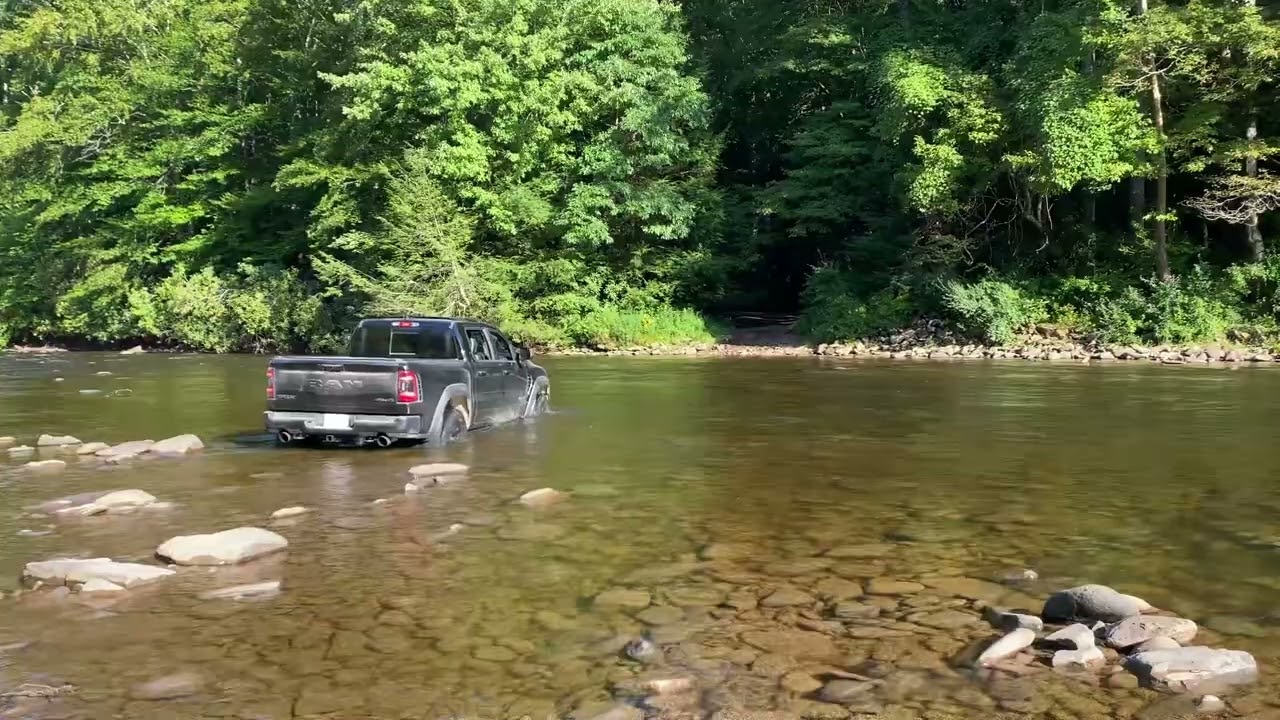 Crossing the Dry Fork River with a Ram TRX Part 2