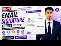 Email Signature Create Tutorial | Professional Email Signature Design (Live)