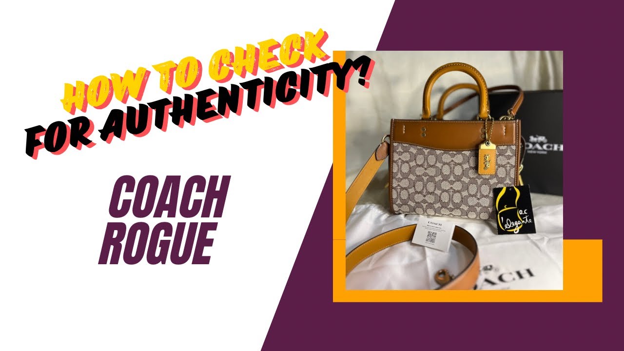 Coach Rogue 25 Textile Jacquard  Cocoa Burnished. Watch till end on tips to check authenticity