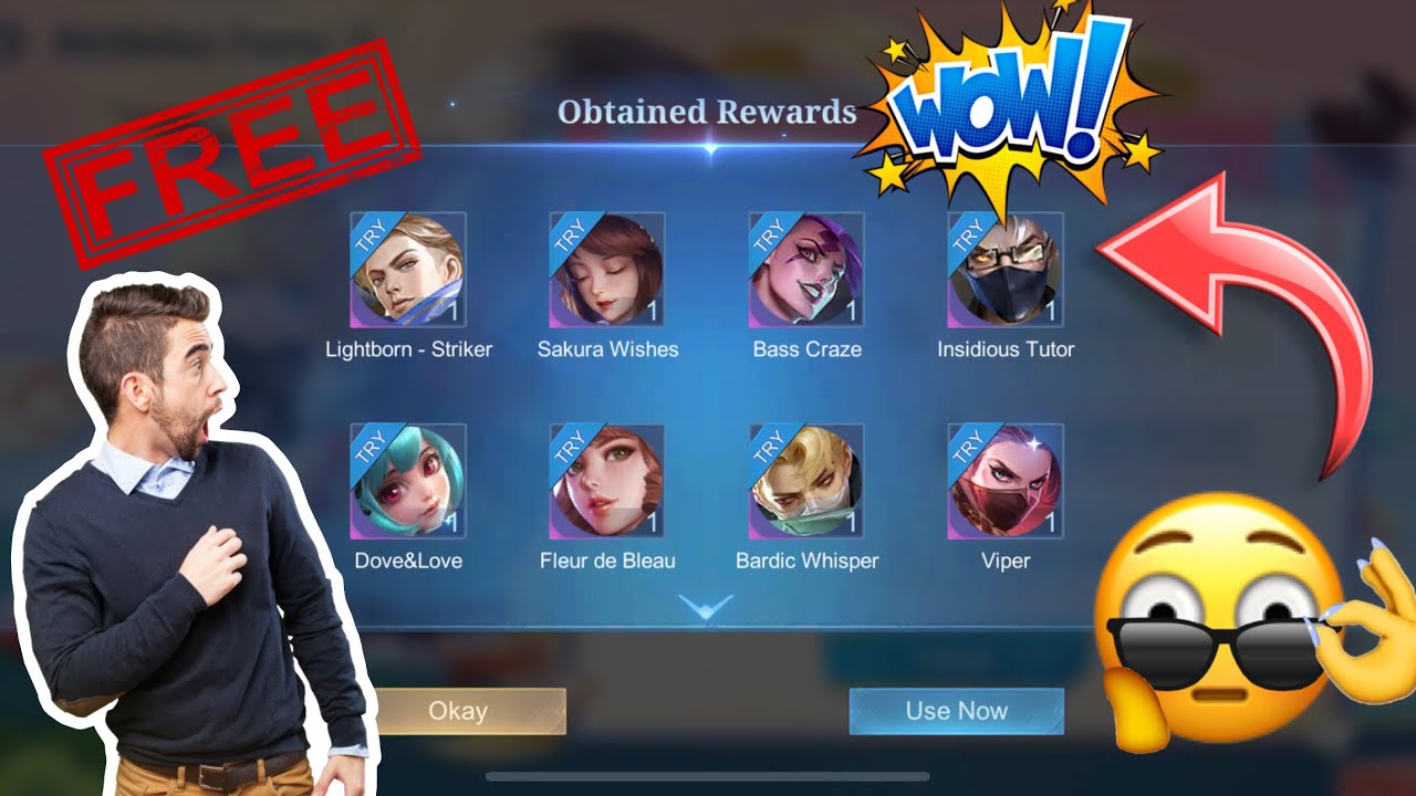 ⁉️វិធីចូលទៅយកហេរូ 1 ដោយ FREE FREE និង 11ស្គីន trail ទៀត 🙀🙀🙀 | NeverCry