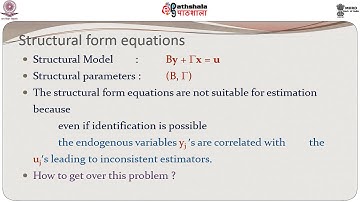Simultaneous Equations Models – The Identification Problem