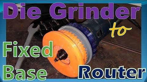 Die Grinder to Fixed Base Router Mod with Depth Adjustment