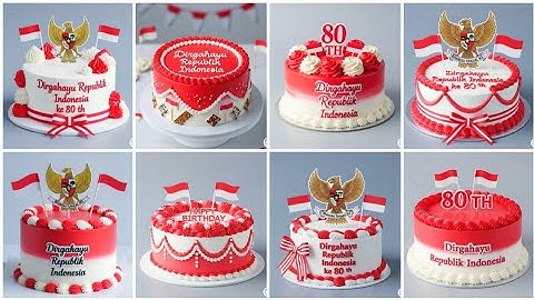 Thumbnail of SPESIAL HUT RI KE 80 | 17 Agustus √ Kue ulang tahun merah putih