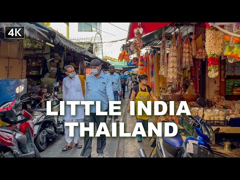 【4K】Phahurat Market (Little India) Thailand  | Bangkok Walk 2021