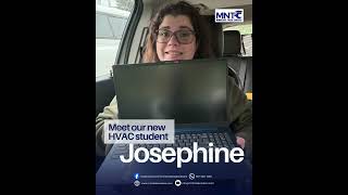 Meet our new HVAC student: Josephine! #MNTC #MinnesotaTradeCareers #LearnHVAC #HVACTechnicia #shorts