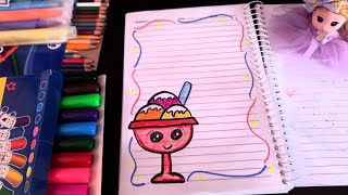 تزيين جديد للسنة الدراسية الجديدة 2021 على شكل آيس كريم