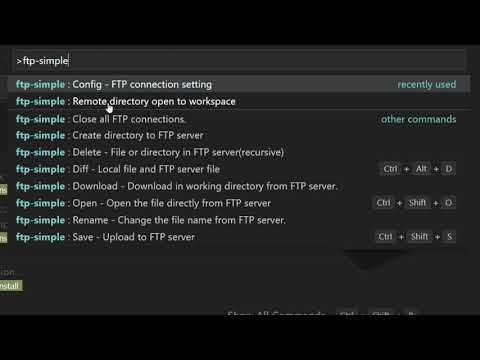 Configurar FTP-Simple no Visual Studio Code