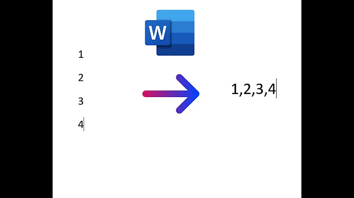 Convert multiple lines into one line in WORD