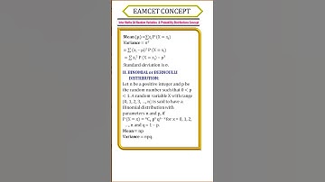 TS Eamcet| 2023 ||🖍 Random Variables & Probability Distribution for eamcet 2023 | Maths concept 📓📕