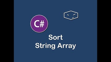 sort string array in c#