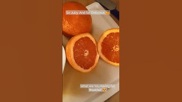 So Juicy And So Delicious, Ruby Red Grapefruit 😋 What Are You Having For Breakfast This Morning 😍