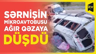 Sərnişin mikroavtobusu yol kənarına aşıb, 12 nəfər yaralanıb | Malatya by İCTİMAİ TV 483 views 1 hour ago 24 seconds