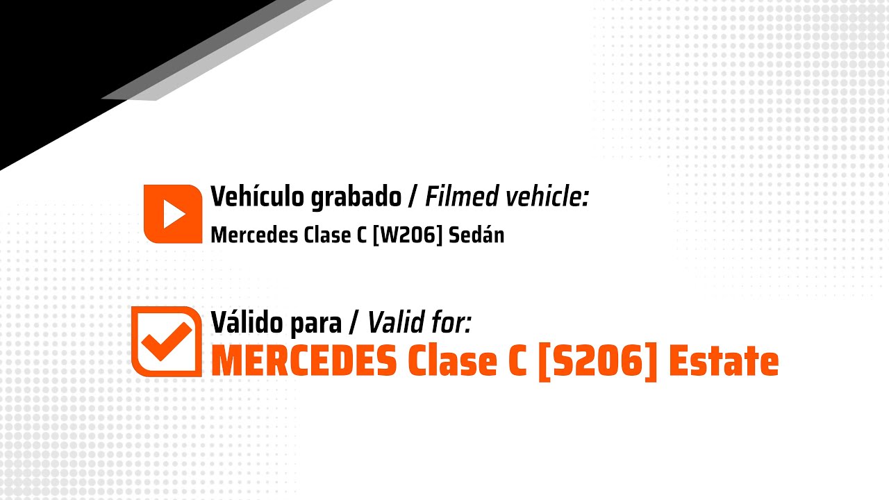 Mercedes Clase C [S206] Estate 2021-  Montaje de enganche y kit electrónico (1659)