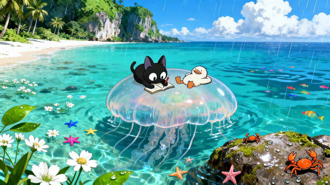 Even in deep waters, you are safe here.... 🪼🌊 | Jazz Lofi for Concentration | Deep work & Study