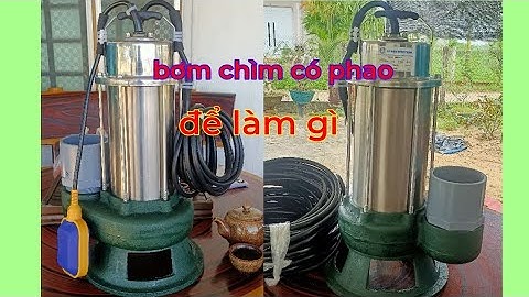 bơm hút nước thải, có phao chống ngập