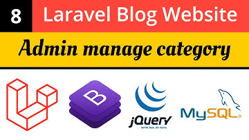 Laravel Tutorials | Admin category CRUD | Laravel Blog Website | Laravel 8 Tutorial