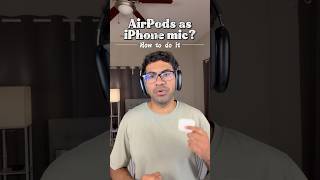 AirPods iPhone mic! #airpods #techtips #audio #contentcreation