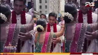 Indian Couples Extravagant Wedding Parade Shuts Down Wall Street