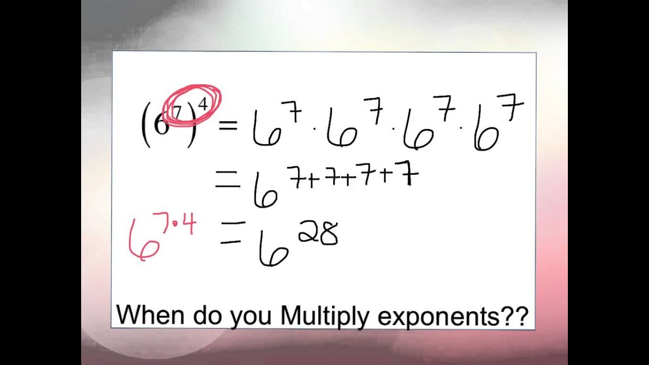 when-do-you-multiply-exponents-youtube