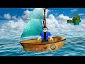 Sobrevivendo no mar com barco (jogo do roblox