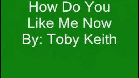 Toby Keith - How Do You Like Me Now - Lyrics