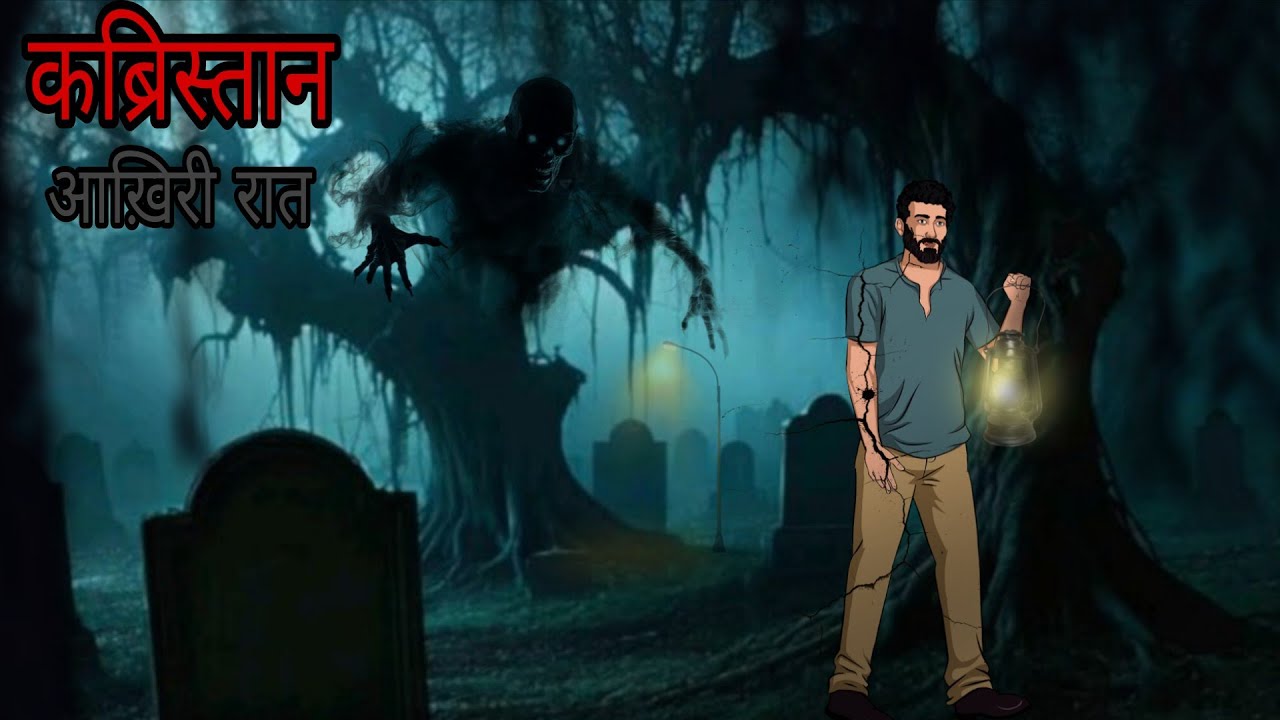 क़ब्रिस्तान की आख़िरी रात ll Cartoon Horror Stories 😱