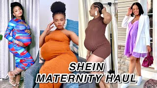 SHEIN MATERNITY CLOTHING HAUL at 7 - 8 Months | Looking like a Baddie at third Trimester😜