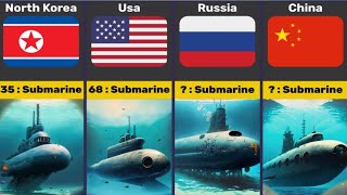 Submarine Fleet Strength By Country 2023 | Comparison Video