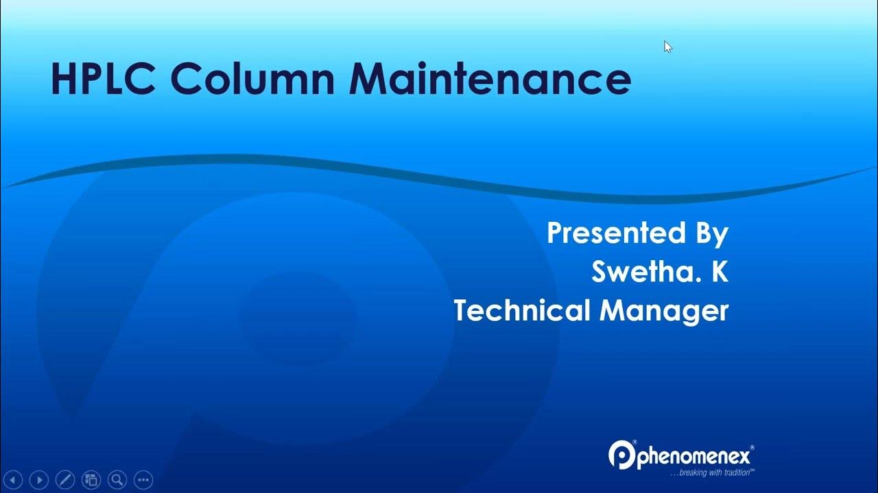 HPLC Column Maintenance YouTube