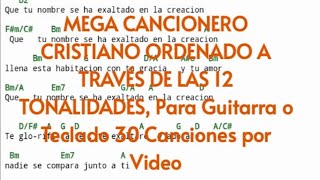 D_Re Mega Cancionero Cristiano Ordenado por Tonalidad con sus Acordes Guitarra o Piano.